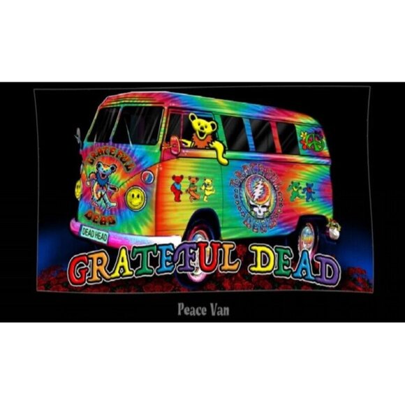 Grateful Dead Other - Tie Dye New Grateful Dead Beach Bath Pool Gift Towel Cotton Van Bus SYF Rainbow